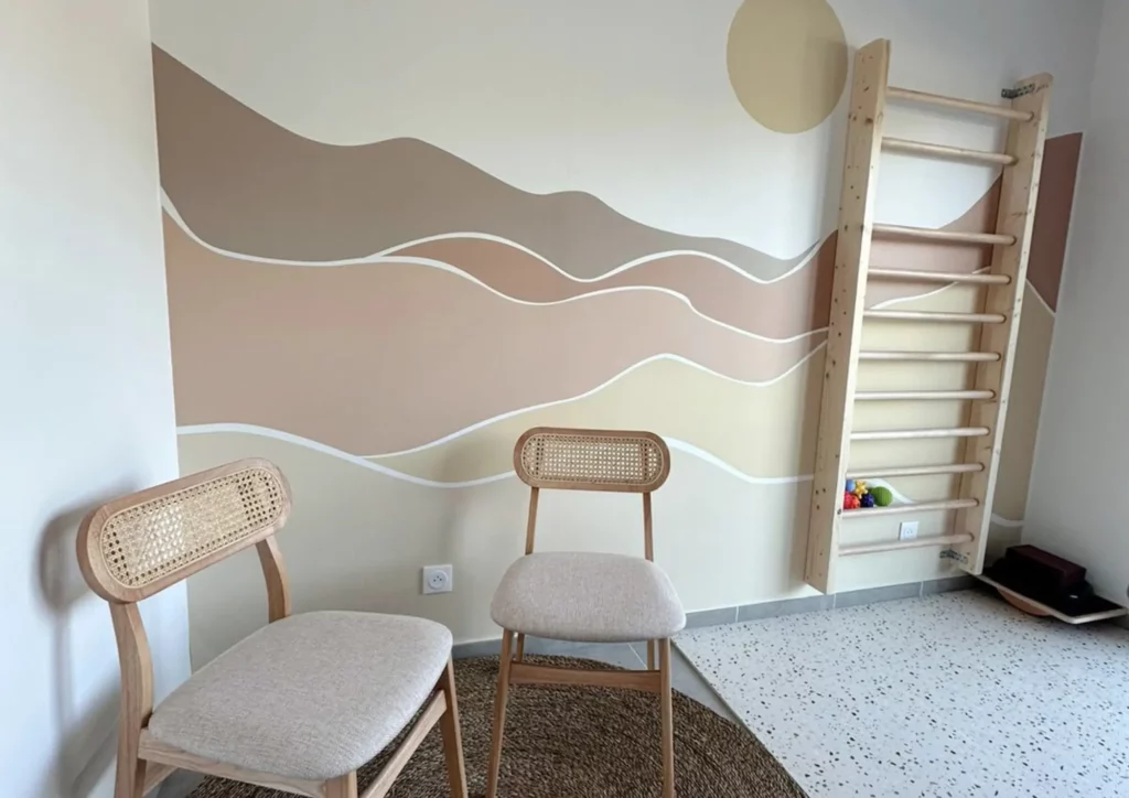 Salle d'attente et d'exercice réalisée par Alula