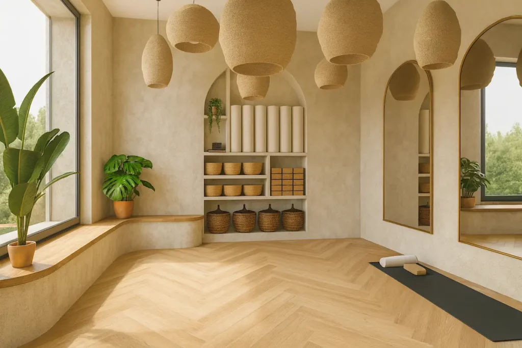 Espace de Yoga réalisé par Alula Intérieurs Alpes Maritimes