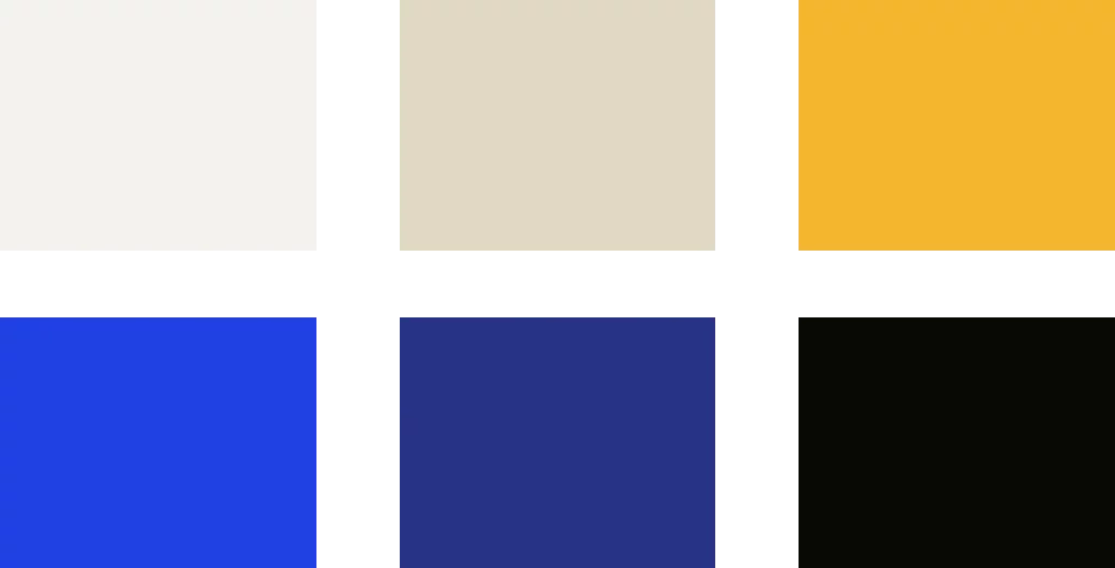 Palette couleur projet Riviera