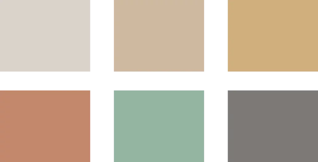 Palette de couleur du projet Pampa
