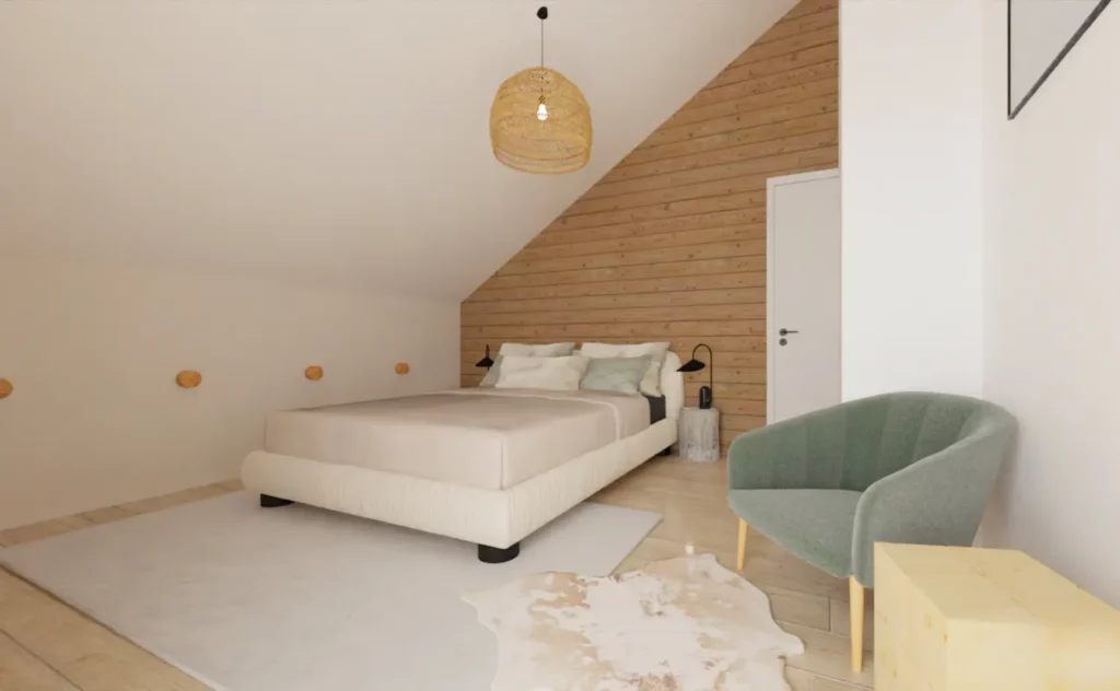 Une deuxième chambre du chalet