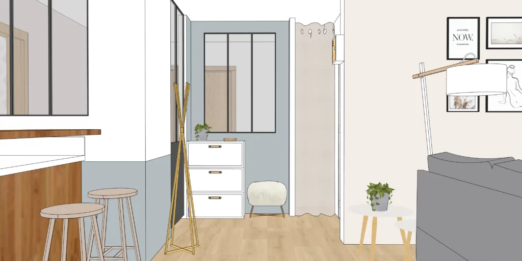 amenagement entree avec rangements optimises