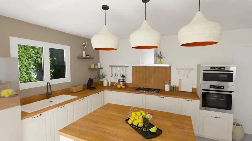 Aménager sa cuisine grand ilôt central cuisine fonctionnelle